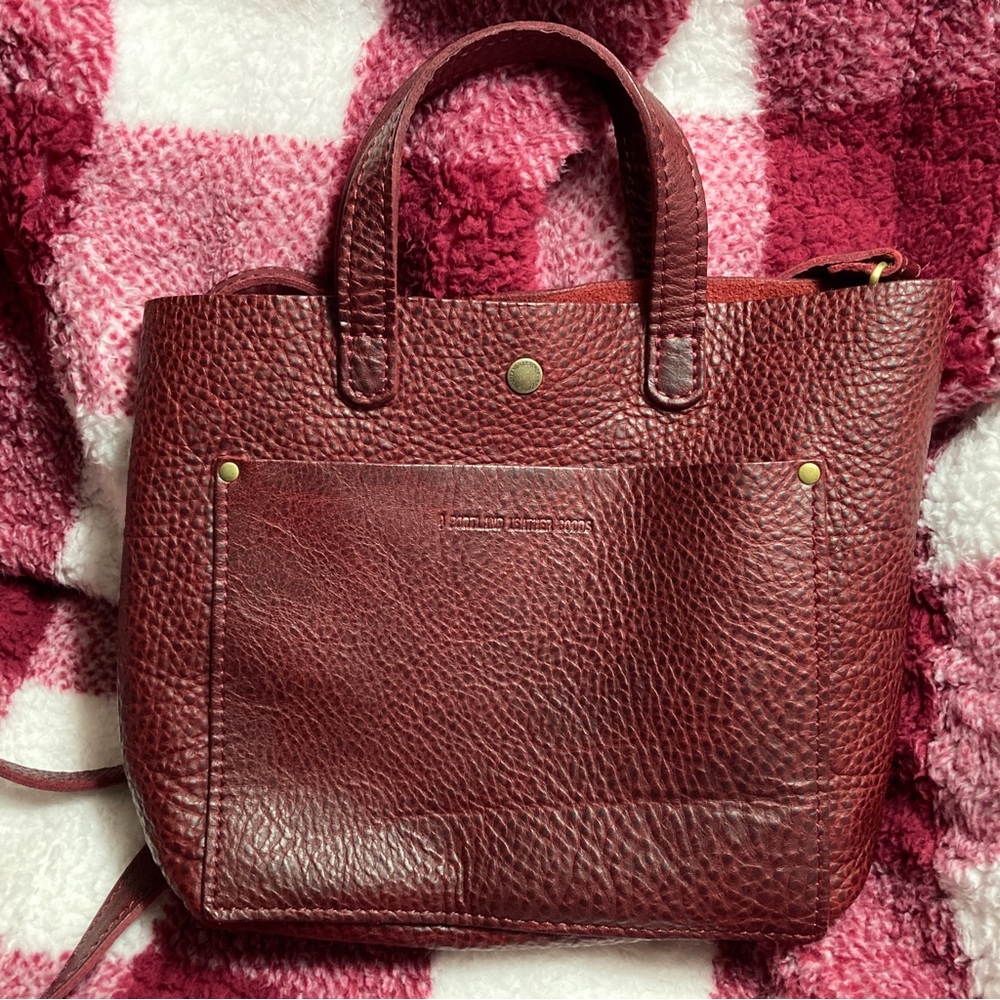 Portland Leather Goods PLG Mini Crossbody in Sangria